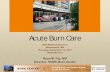 Acute Burn Care - ROSE Conference · Acute Burn Care RGA ROSE Conference Minneapolis, MN Thursday, September 14, 2017 0800-0915 hrs Ryan M. Fey, MD Director, HCMC Burn Center