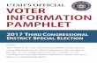 UTAH’S OFFICIAL VOTER INFORMATION PAMPHLET Election...UTAH’S OFFICIAL VOTER INFORMATION PAMPHLET 2017 THIRD CONGRESSIONAL DISTRICT SPECIAL ELECTION NOTE: This version of the voter