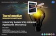 University Leadership Initiative Applicant’s Workshop...University Leadership Initiative Applicant’s Workshop May 3, 2016 Richard Barhydt Transformative Aeronautics Concepts Program