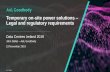 Temporary on-site power solutions Legal and regulatory ... › files › 2019 › 11 › ... · Legal and regulatory requirements Data Centres Ireland 2019 John Dallas –A&L Goodbody