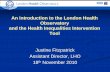 An introduction to the London Health Observatory and the ... · and the Health Inequalities Intervention Tool Justine Fitzpatrick ... Structure of the presentation What is a public