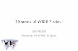 25 years of WIDE Project - APNIC › __data › assets › pdf_file › 0012 › 58899 … · •1997 Rakuten Ichiba launched •2000 Y2K •2001 9.11 •2005 Internet Neutrality