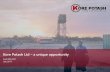 Kore Potash Ltd a unique opportunity › upload › Sponsor...presentation. To the maximum extent permitted by law, Kore and representatives expressly disclaim any and all liability