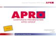 Corporate Presentation APRO Group...CORPORATE PRESENTATION APRO GROUP 06237 Leuna, Am Haupttor, Bürocenter Corporate Presentation APRO Group ... GEA ECOFLEX GmbH