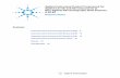 Agilent Instrument Control Framework for Agilent LC/CE and ... · Additional Agilent LC Firmware Set In teroperability and Support Statement: 2 NOTE Agilent Instrument Control Framework