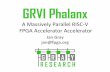 GRVI Phalanx - FPGA CPU Newsfpga.org/wp-content/uploads/2016/01/GRVI-Phalanx-3rd-RISC-V-Work… · Accelerating FPGA Acceleration •GRVI Phalanx is All Programmable –100s of GRVI