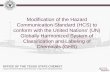 Modification of the Hazard Communication …otscweb.tamu.edu/OTSC-Present/2015/Modification of the...Communication Standard (HazCom 2012) requires that the information on the SDS be