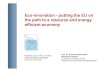 Eco-innovation - putting the EU on the path to a resource ... · Eco-innovation - putting the EU on the path to a resource and energy efficient economy Prof. Dr. Raimund Bleischwitz