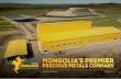 MONGOLIA’S PREMIER - Steppe GoldSteppe Gold Limited - Mongolia’s Premier Precious Metals Company Corporate Presentation / December 2019 NI 43-101 compliant 1.22 Moz Au Eq resources