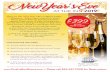 New Year¢â‚¬â„¢s Eve - Port Ludlow Resort New Year¢â‚¬â„¢s Eve AT THE INN 2019 Please call 360.437.7000 for