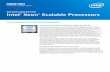 SECOND GENERATION Intel Xeon Scalable Processors · 2nd gen Intel® Xeon® Scalable processors enables a new level of consistent, pervasive, and breakthrough performance. ... workload