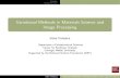 Variational Methods in Materials Science and Image Processing · Variational Methods in Materials Science and Image Processing Irene Fonseca Department of Mathematical Sciences Center
