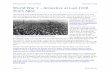 World War 1 – Armistice at Last (100 Years Ago) · 2018-11-04 · Mlitary Research – WW1 Armistice November 3, 2018 Page 1 of 4 Stuart Murray World War 1 – Armistice at Last