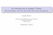 An Introduction to Ergodic Theory - UVic.cajahoran/ergpresmod.pdfAn Introduction to Ergodic Theory Normal Numbers: We Can’t See Them, But They’re Everywhere! Joseph Horan Department