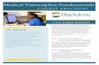 Medical Transcription Fundamentals...Medical Transcription Fundamentals COURSE BROCHURE YOUR Course Overview Unit 1 Blackstone’s Skills for Success In this unit, you will discover
