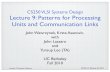 CS250 VLSI Systems Design Lecture 9: Patterns for ...cs250/fa10/lectures/lec09.pdf · CS250 VLSI Systems Design Lecture 9: Patterns for Processing Units and Communication Links John