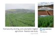Food security, stunting, and sustainable irrigated ......Irrigation in Rwanda •589,711 ha of irrigation potential •48,508 ha irrigated (7.5 percent of potential) ... Improved coverage