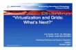 “Virtualization and Grids: What’s Next?” · Virtualization and Grids • Increasingly being used with respect to multiple platforms • Still some “seamless” interoperability