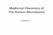 Medicinal Chemistry of The Human Microbiome€¦ · •Medicinal tools to heal gut microbiome •Brain-gut connection •Tools to study gut microbiome and its function. Microbes are