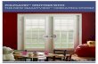 POLYSATIN™ SHUTTERS WITH - Blinds Awnings Shutters€¦ · Most plantation shutters have a tilt-bar running vertically down their centre or at the rear of the louvres. It's this