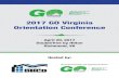 2017 GO Virginia Orientation Conference - Home | Office of ... · Matthew James, Peninsula Council for Workforce Development Virginia’s Innovation Economy Moderated by: Joe Wilson,