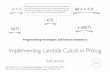 x(1). !x(1) x.set(1) - Uni Koblenz-Landaulaemmel/paradigms1011/resource… · Programming Paradigms and Formal Semantics
