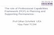 The role of Professional Capabilities Framework (PCF) in ...cdn.communitycare.co.uk/VPP/PageFiles/51646/CPD curriculum on... · The role of Professional Capabilities Framework (PCF)