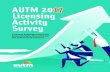 AUTM 2017 Licensing Activity Survey · This year, AUTM invited 312 institutions to participate in its US Licensing Activity Survey and 193 responded. The highlights of the survey