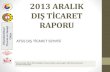 RAPORU - Afyonkarahisar Ticaret ve Sanayi Odası · 2014-04-15 · 2013 ARALIK/ TÜRKİYE İHRACATI Türkiye'nin Aralık ayında ihracatı, geçen yılın aynı ayına göre yüzde