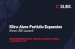Xilinx Alveo Portfolio Expansion€¦ · Announcing Xilinx Alveo U50 - Industry’s First Adaptable Compute, Networking, Storage Accelerator built for Any Server, Any Cloud Broad