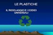 LE PLASTICHE - ISIIold.isii.it/.../EvolvereInsieme/5_ProgettoPlastiche.pdf · 2012-06-08 · SELEZIONE dei vari tipi di plastiche • Produzione MATERIE PRIME SECONDE le caratteristiche