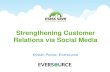 Strengthening Customer Relations via Social Media · Surpass your customer’s expectations 10 Customers appreciate a direct channel to submit questions The social media team fields