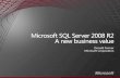 Donald Farmer Microsoft Corporationdownload.microsoft.com/download/9/7/4/974BF9A0-C922-4E01... · 2018-10-16 · Managed Self-Service BI Master Data Services StreamInsight Multi-server