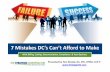 7 Mistakes DC’s Can’t Afford to Makestrategicdc.com/wp-content/uploads/2013/12/WSCA-7... · 7 Mistakes DC’s Can’t Afford to Make With Billing, Coding, Documentation, Compliance