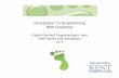 Introduction To Programming With Greenfoot · Introduction To Programming. With Greenfoot. Object-Oriented Programming in Java. With Games and Simulations. Ch 3. 2 3.1 Adding random