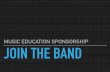 MUSIC EDUCATION SPONSORSHIP JOIN THE BANDjebcook.com/imgs/jebcook-genz-music-brief.pdf · YGG sponsorship of music education Shorter versions tailored to Gen Z aesthetic Make learning