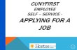 EMPLOYEE SELF –SERVICE - APPLYING FOR A JOB · College York College Baruch Co lege Queens Co lege Borough of Manhattan CC Borough of Manhattan CC Queensborough cc Bronx Community