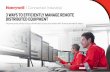3 WAYS TO EFFICIENTLY MANAGE REMOTE DISTRIBUTED EQUIPMENT€¦ · 3 Ways to Efficiently Manage Remote Distributed Equipment • Extend onboard controller capacity with mixed expansion
