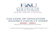 COLLEGE OF EDUCATION ADJUNCT FACULTY GUIDE 2020 - 2021€¦ · COLLEGE OF EDUCATION ADJUNCT FACULTY GUIDE 2020 - 2021 Welcome to Florida Atlantic University This handbook has been