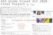final project rubric - Ms. Kays Art Room  · Web view2020-05-11 · 8th Grade Visual Art 2020 Final Project Ms. Kay . Criteria for Success:To get an A+ (200 + 10 Extra Credit= 210
