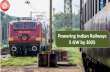 Powering Indian Railways - irgreenri.gov.inirgreenri.gov.in/pdf/Decarbonization/2_Assessment_Solar_Plant.pdf · Energy use in Indian Railways One of the largest rail networks in the