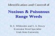 Noxious & Poisonous Range Weeds - USDA ARS · 2010-04-12 · Impact of Noxious Weeds on Rangeland Productivity. Dyer’s Woad 38 . Canada Thistle 42. Dalmatian Toadflax 46. Hoary