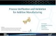 Process Verification and Validation for Additive Manufacturing€¦ · for Additive Manufacturing SmartManufacturingSeries.com Powered by Confidential The presentation is intended
