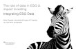 The role of data in ESG & impact investing Integrating ESG ... · The role of data in ESG & impact investing Integrating ESG Data Dario Popadic, Quantitative Analyst 4F Equities 13