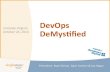DevOps’’ - WordPress.com · Agile*Movement Using*Scrum,*XP,*Kanban*and* SAFetodeliversoware ... Common DevOps"Skills"&"PracFces" Skills’ Pracces InfrastructureasCode Systems*Thinker