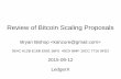 Review of Bitcoin Scaling Proposals - Scaling Bitcoin · Review of Bitcoin Scaling Proposals Bryan Bishop  0E4C A12B E16B E691 56F5 40C9 984F 10CC 7716 9FD2