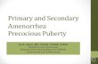 Primary and Secondary Amenorrhea - WordPress.com · References • Comprehensive Gynecology 7 th edition, 2017 (Lobo RA, Gershenson DM, Lentz GM, Valea FA editors); chapter 38: Primary