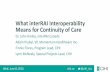 What interRAI Interoperability Means for Continuity of Care...What interRAI Interoperability Means for Continuity of Care Wed, June 8, 2016 ... • 2007 -Pilot of RAI HC 2.0 and RAI