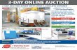 3-DAY AUCTION EVENT WITH OVER 1,600 LOTS OFFEREDpmsql01.perfectionmachinery.com/pisweb/perfectFINAL... · CNC, 12' Lower Die w/Crowning Adj., Link Light Safety Curtain 2007 FINN POWER