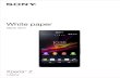 White paper - CNET Content Solutionscdn.cnetcontent.com › 1b › c1 › 1bc1c987-ae3d-4de7-98bc-fda20fb97… · White paper | Xperia™ Z HSPA+ 3 March 2013 Smartphone with super